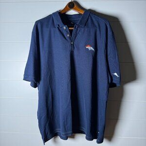 Denver Broncos Tommy Bahama Polo Navy Blue XXXL